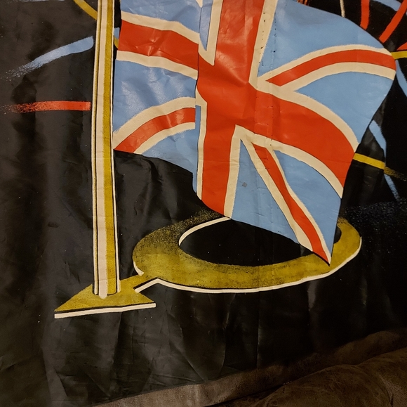 The Who Silk Flag Heavily Screened and Aged mid 1970's - Picture 4 of 10